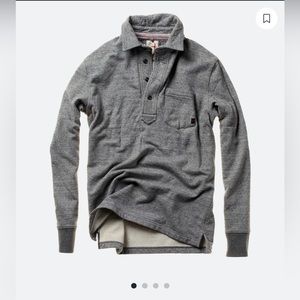 Relwen French Polo - Grey - Mens Large